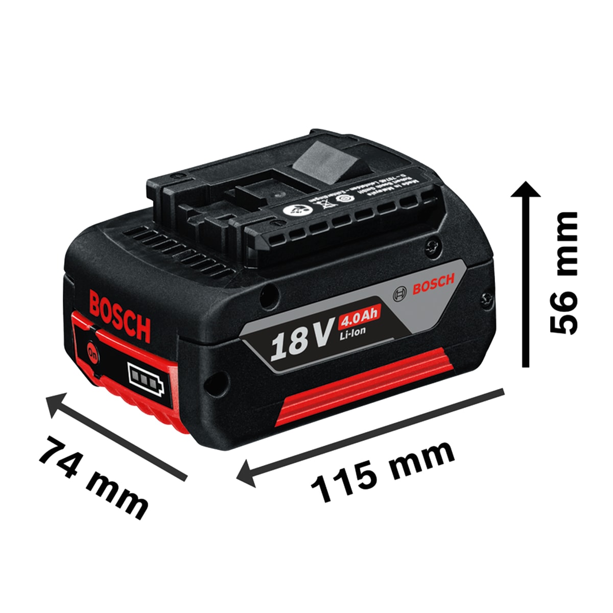 Batería Bosch LI-ON GBA 18V 4.0 Ah Professional - 1600.Z00.0383