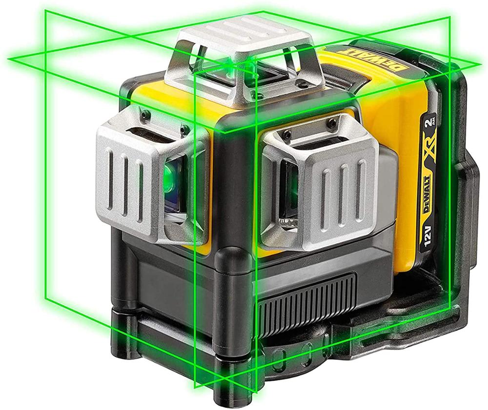Nivel Láser DeWalt 12V 3 Líneas 360° Luz Verde 30m - DCE089D1G-QW2