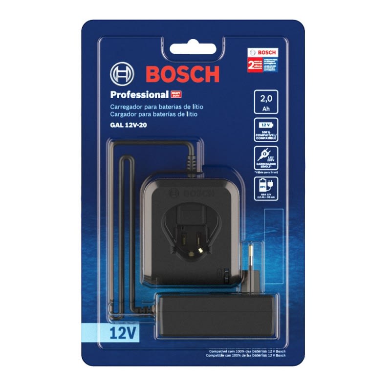 Cargador de Baterías Bosch GAL 12V-20 Max Professional – 2608.000.7281
