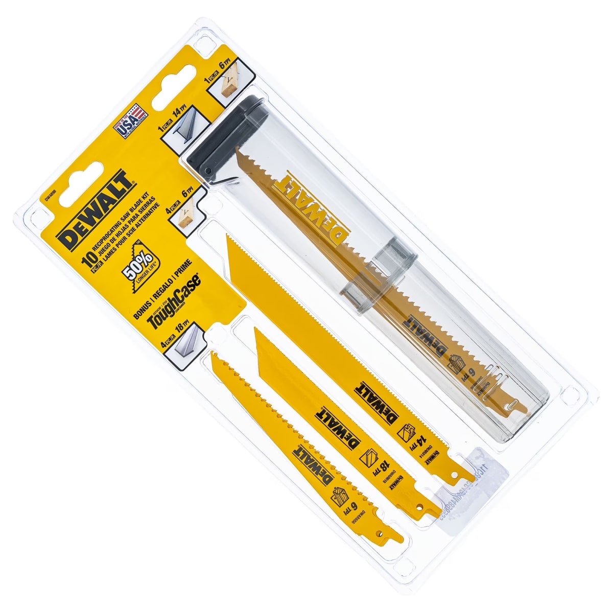 Juego De 10 Hojas De Sierra De Sable Bimet Dewalt DW48981