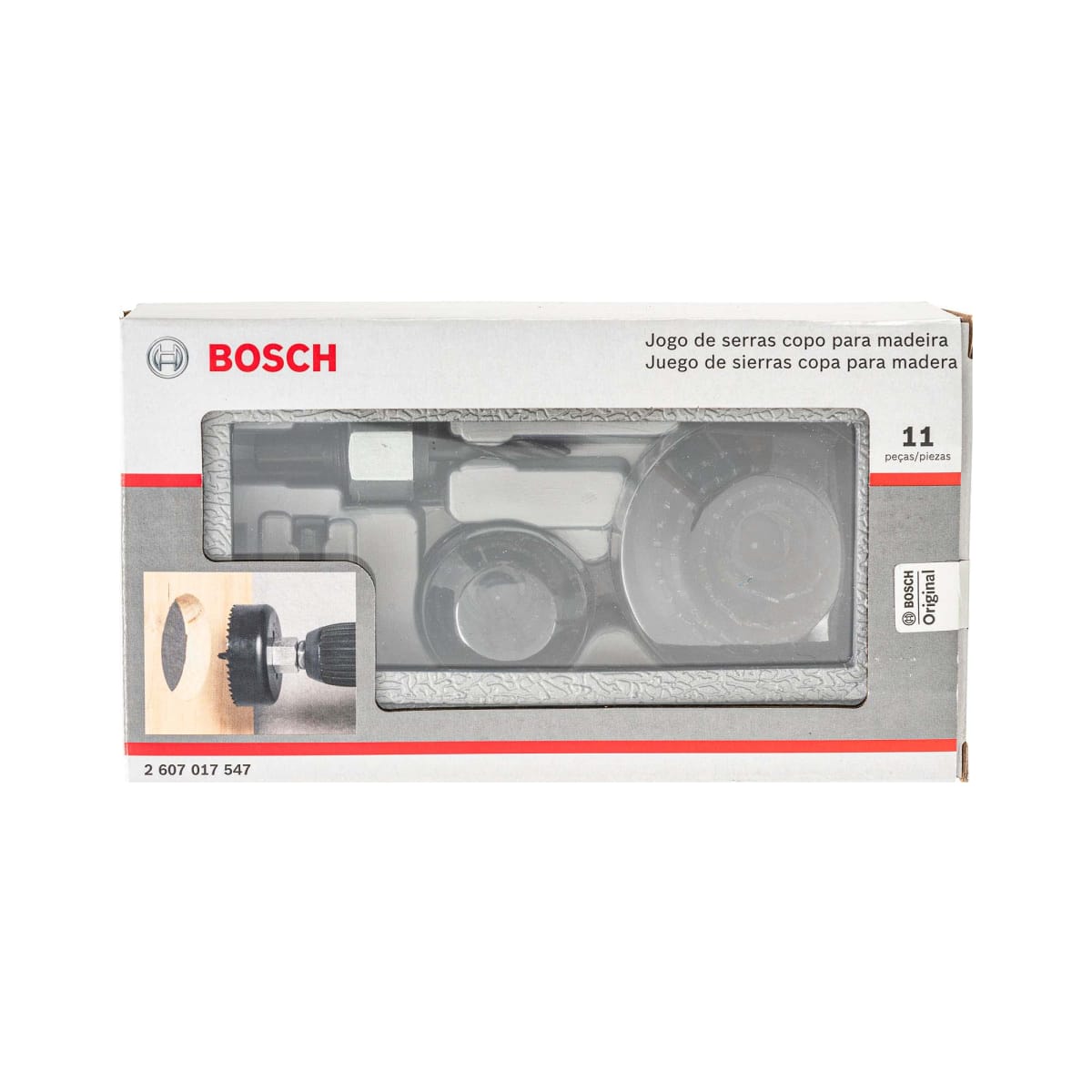 Set Grey Sierras Copa Madera 11pcs Bosch 2607.017.5474