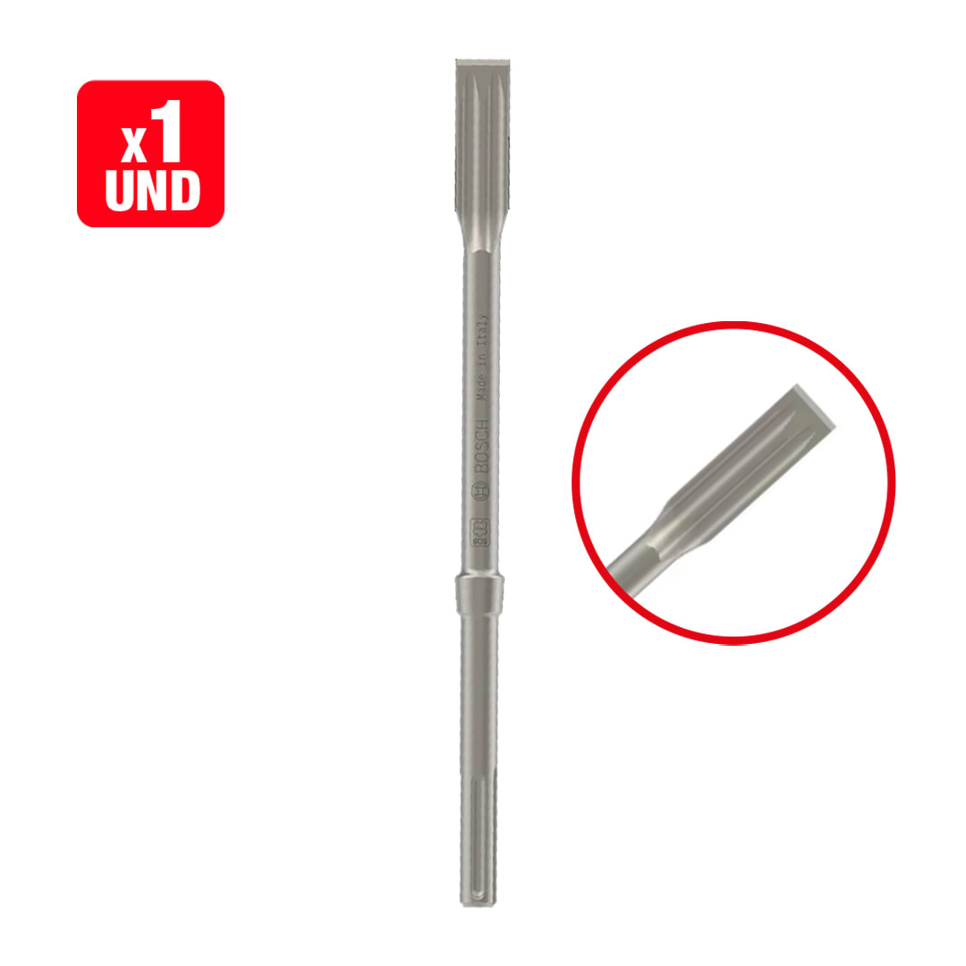 Cincel SDS Max-5c Plano 400 mm Long Life R-TE Bosch 2608.690.575-11