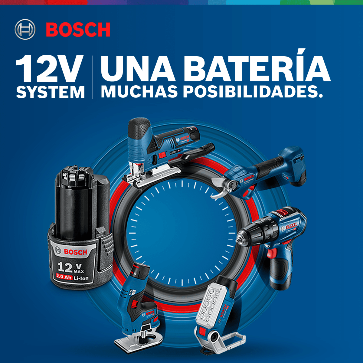 Batería Bosch GBA 12V Max (2.0 Ah) Professional – 2608.000.7236