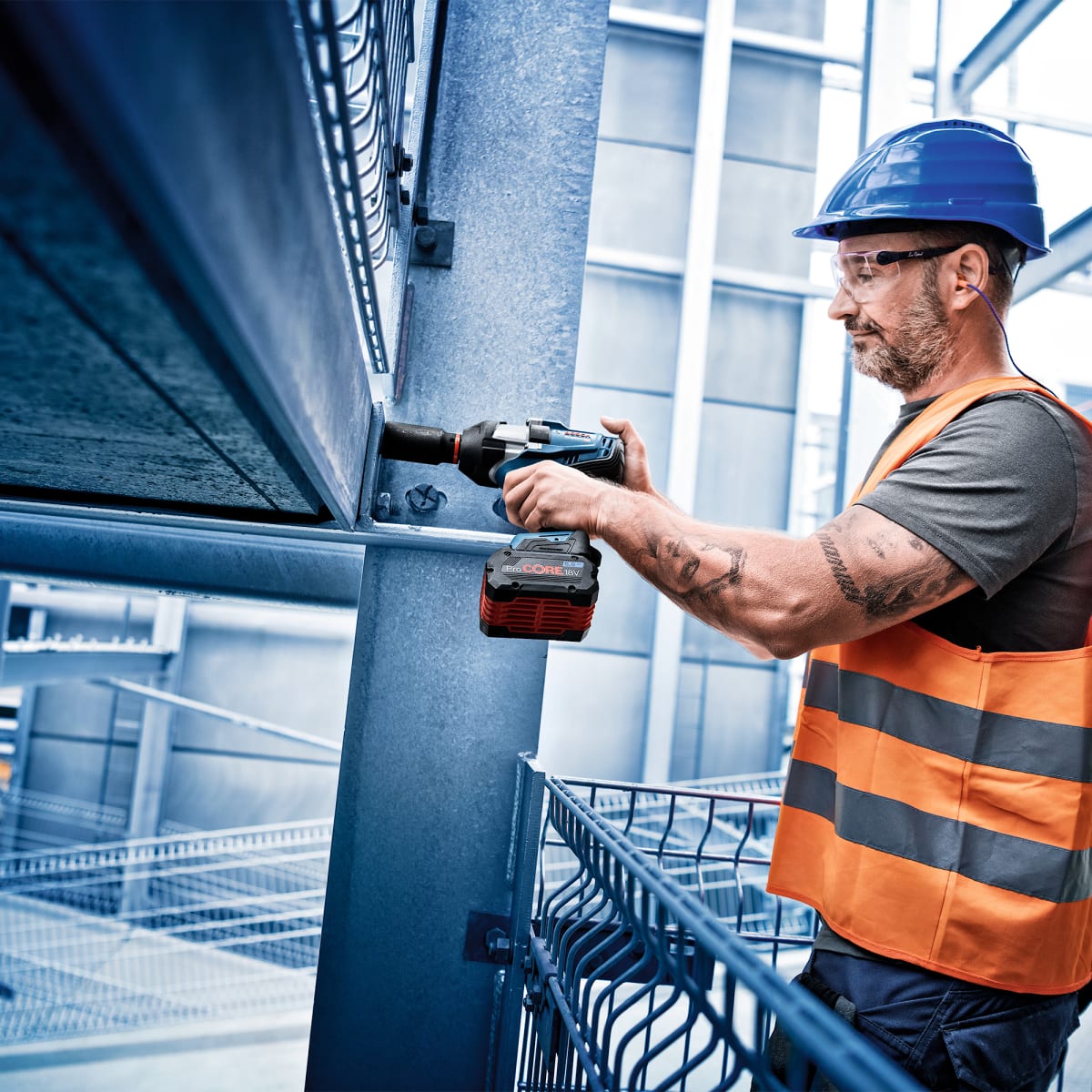 Juego Dados Impacto 7Pzas 13/17/19/21/24mm Con adaptador Bosch 2608.003.0324