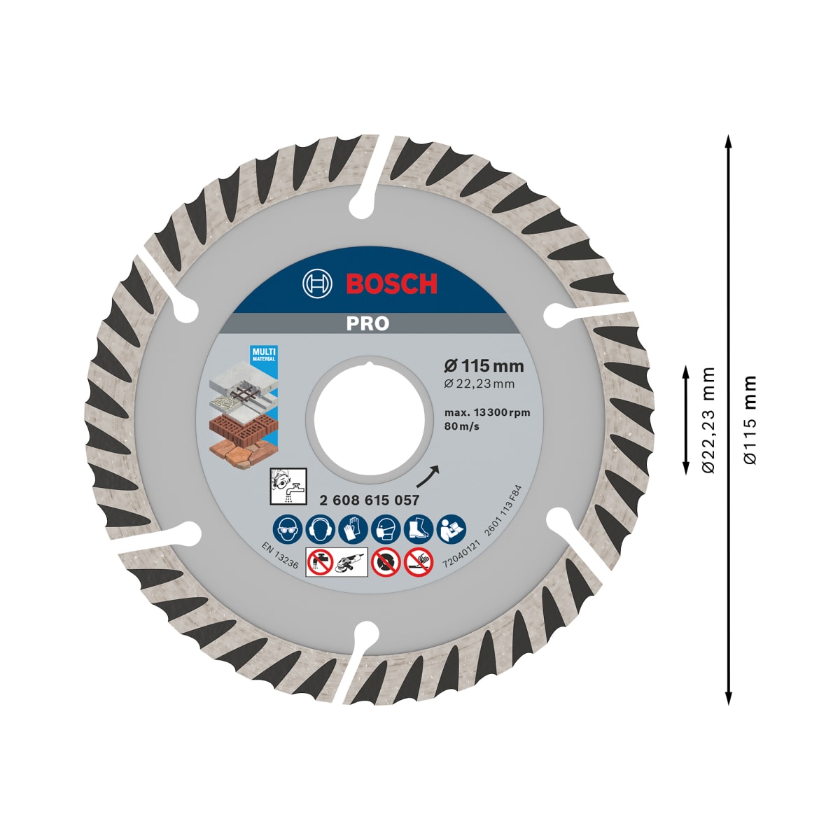 Disco de Corte Universal Diamante de 4-1/2