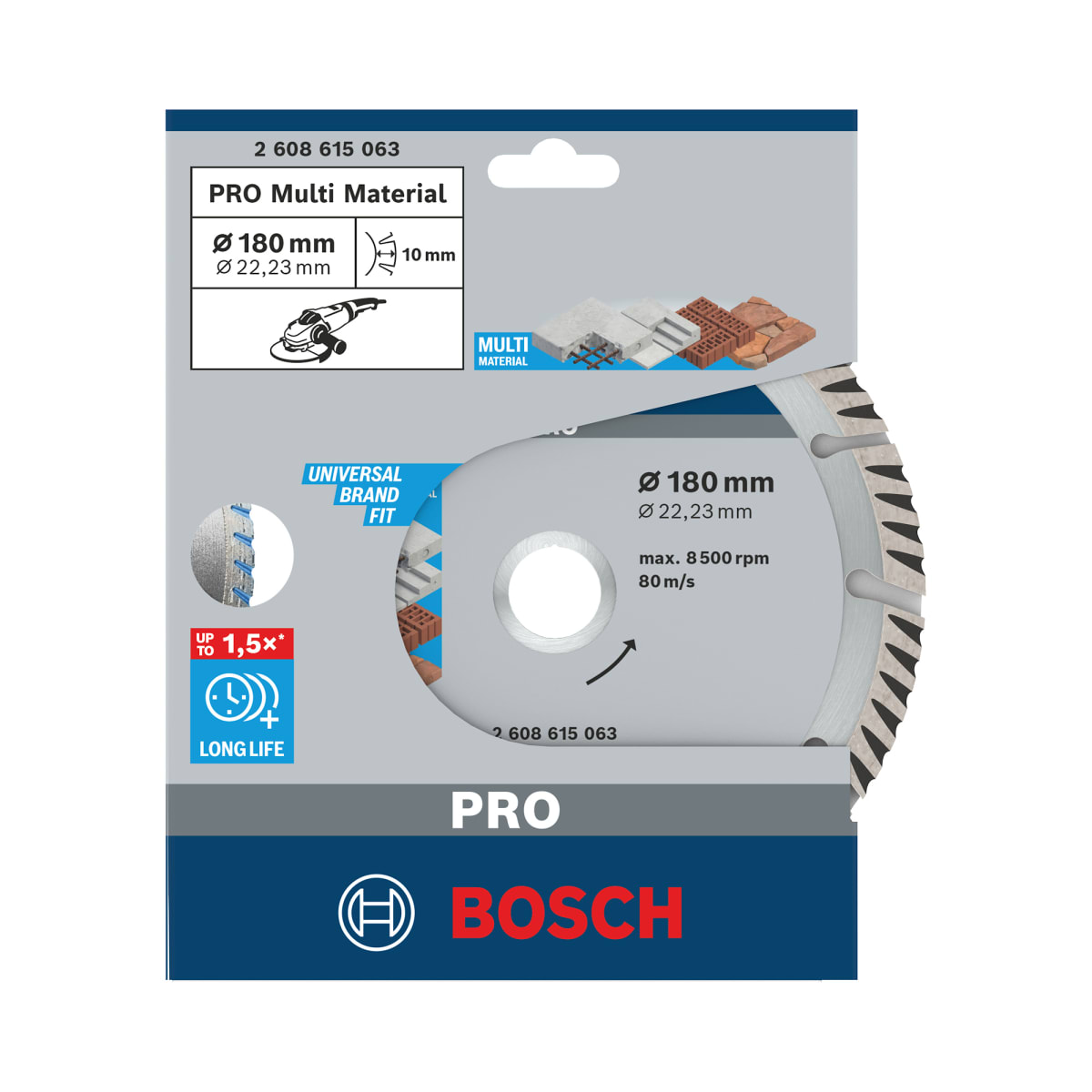 Disco Universal Segmentado 7'' Construcción Bosch 2608.615.0632