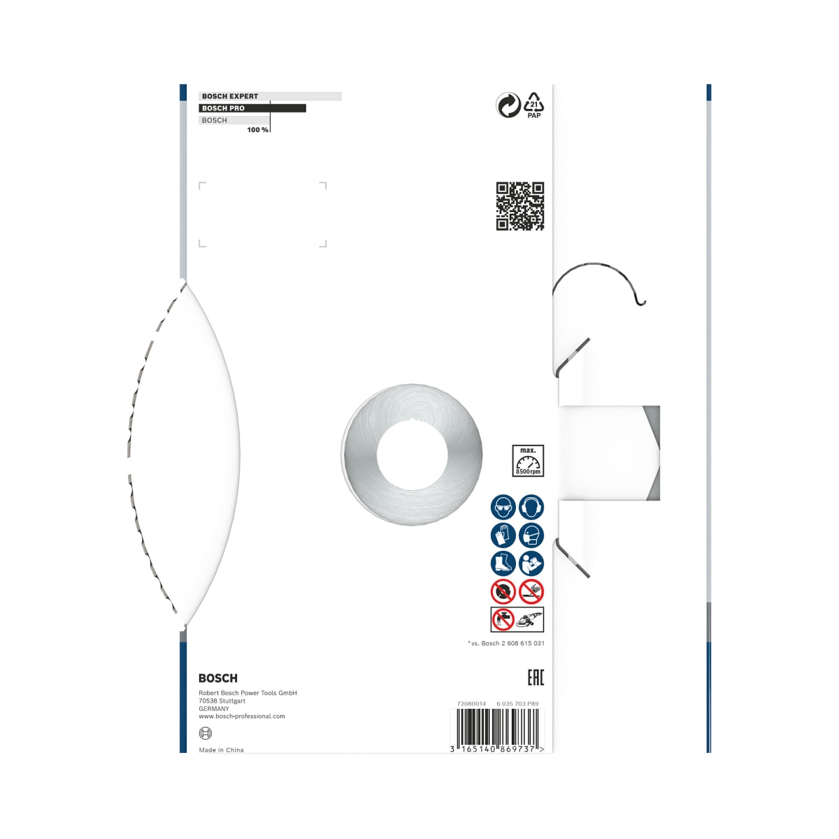 Disco Universal Segmentado 7'' Construcción Bosch 2608.615.0635