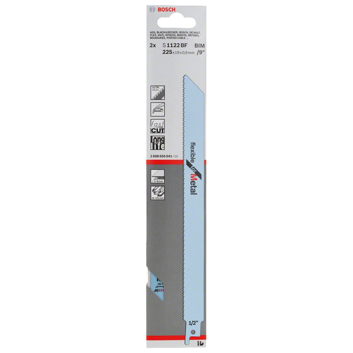 Hojas de Sierra Sable S 1122BF Bi-Metal 9