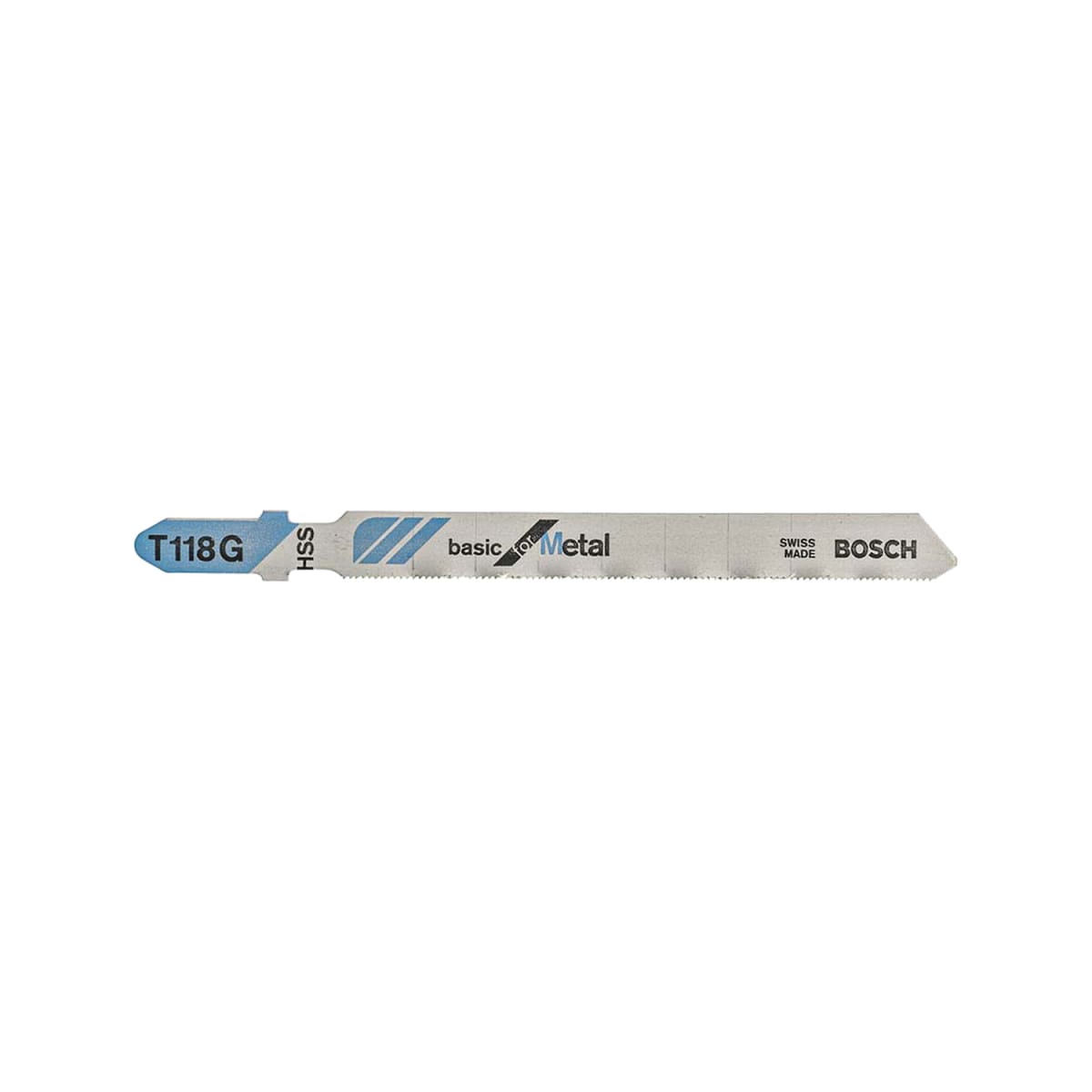Hoja Caladora T118G X5 unid HSS Recto/Fino para metal BOSCH 2608.668.1442