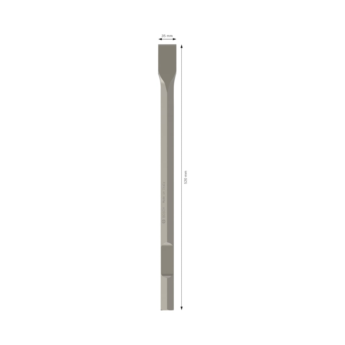 Cincel Plano Bosch Hex 28mm 35x520mm para Demolición - 2608.690.5672