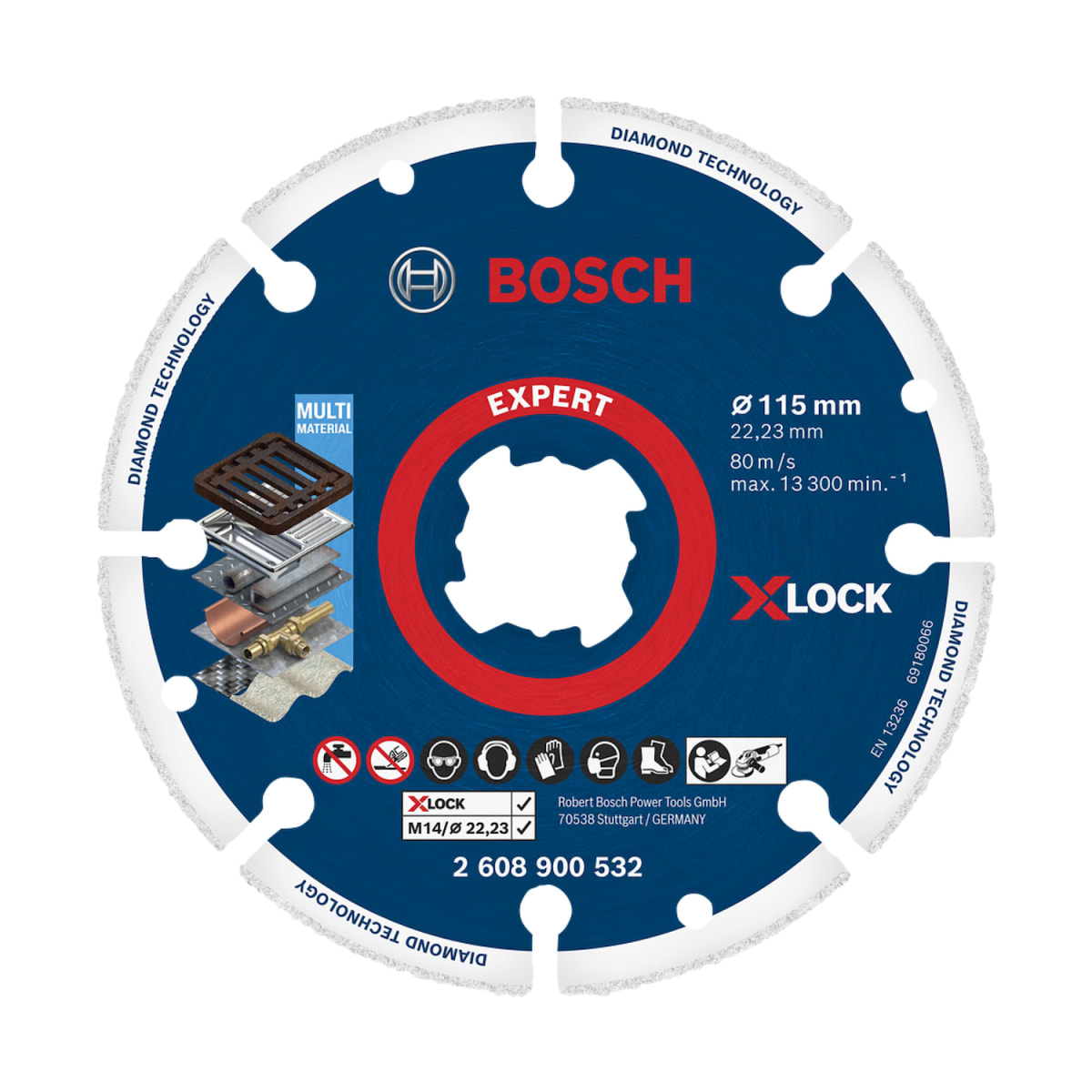 Disco Diamantado X-LOCK para Metal 4-1/2