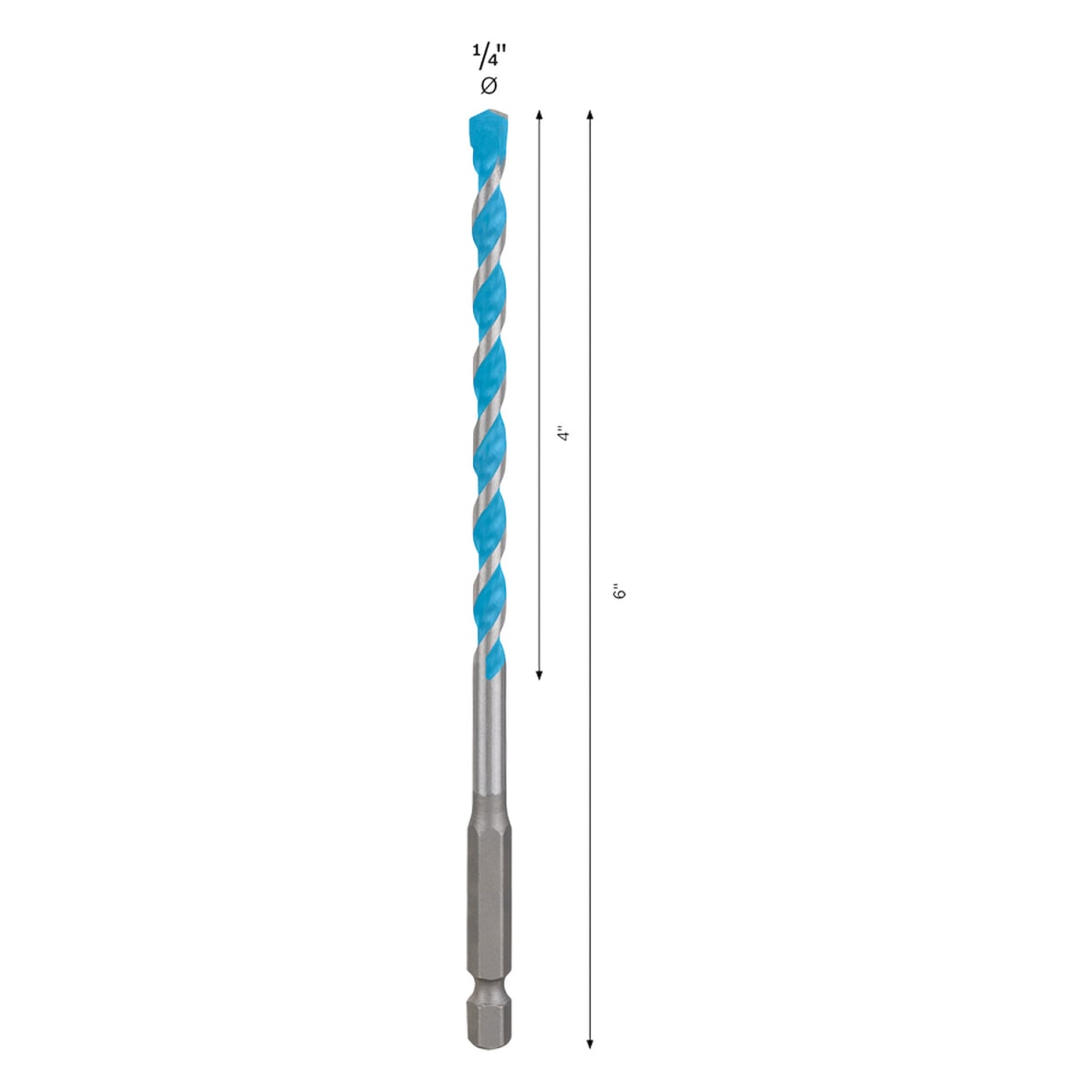 Broca Multiconstruccion Hex-9 1/4