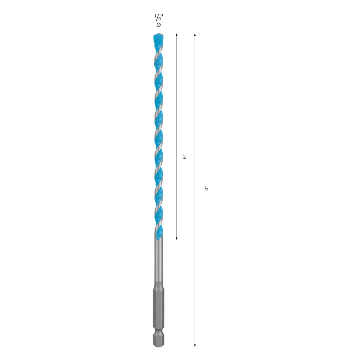 Broca Multimaterial Bosch Expert HEX-9 de 1/4
