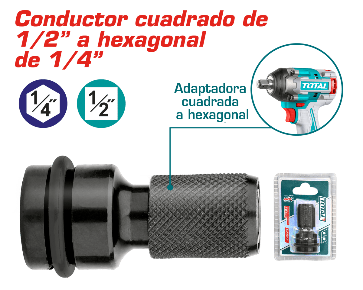 Adaptador de Llave de Impacto 1/2