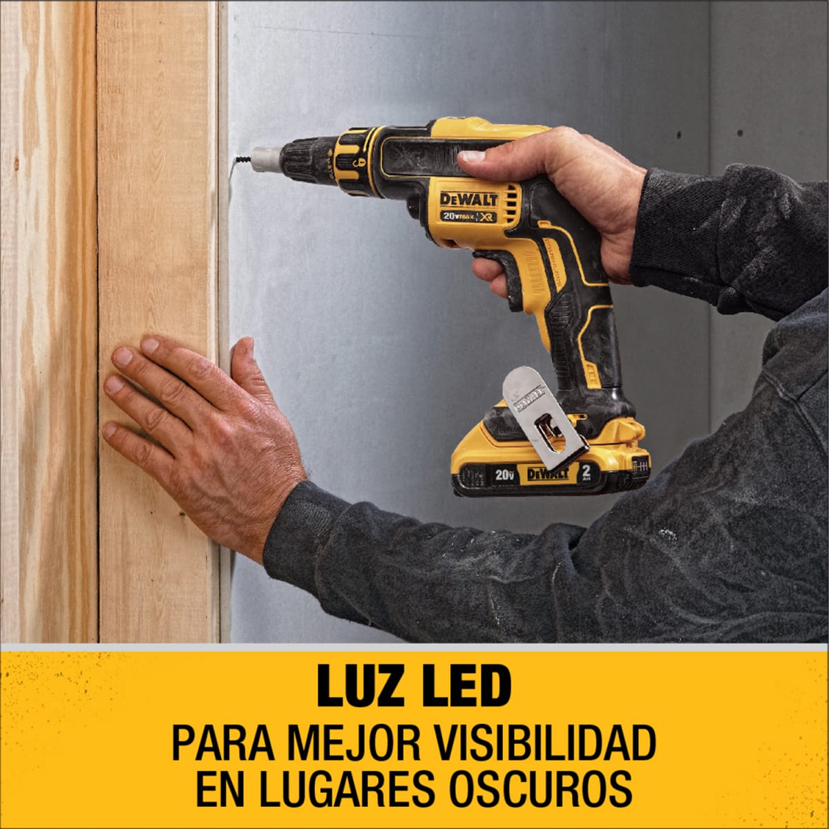 Atornillador para Drywall 20V 4400 Rpm XR Dewalt DCF620B3