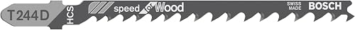 Hojas de Sierra Caladora T244D Madera 100 mm Pack x5 Bosch  2608.630.0582