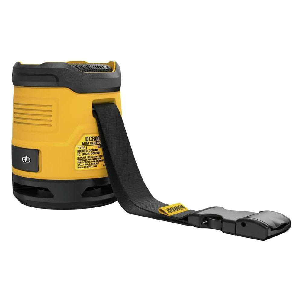 Parlante Bluetooth DeWalt 12V/20V MAX USB-C Compacto - DCR0085