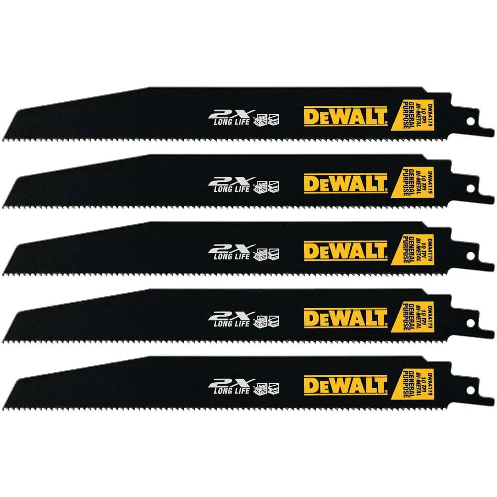HOJA SIERRA SABLE 9plg DEMOLICION 10 TPI 5un DWA4179 - DEWALT2