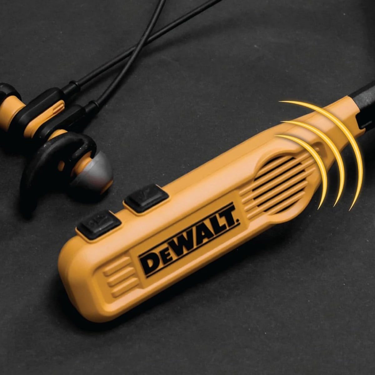 Auriculares Bluetooth 2 en 1 con banda para el cuello con altavoces integrados DEWALT DXMA19020932
