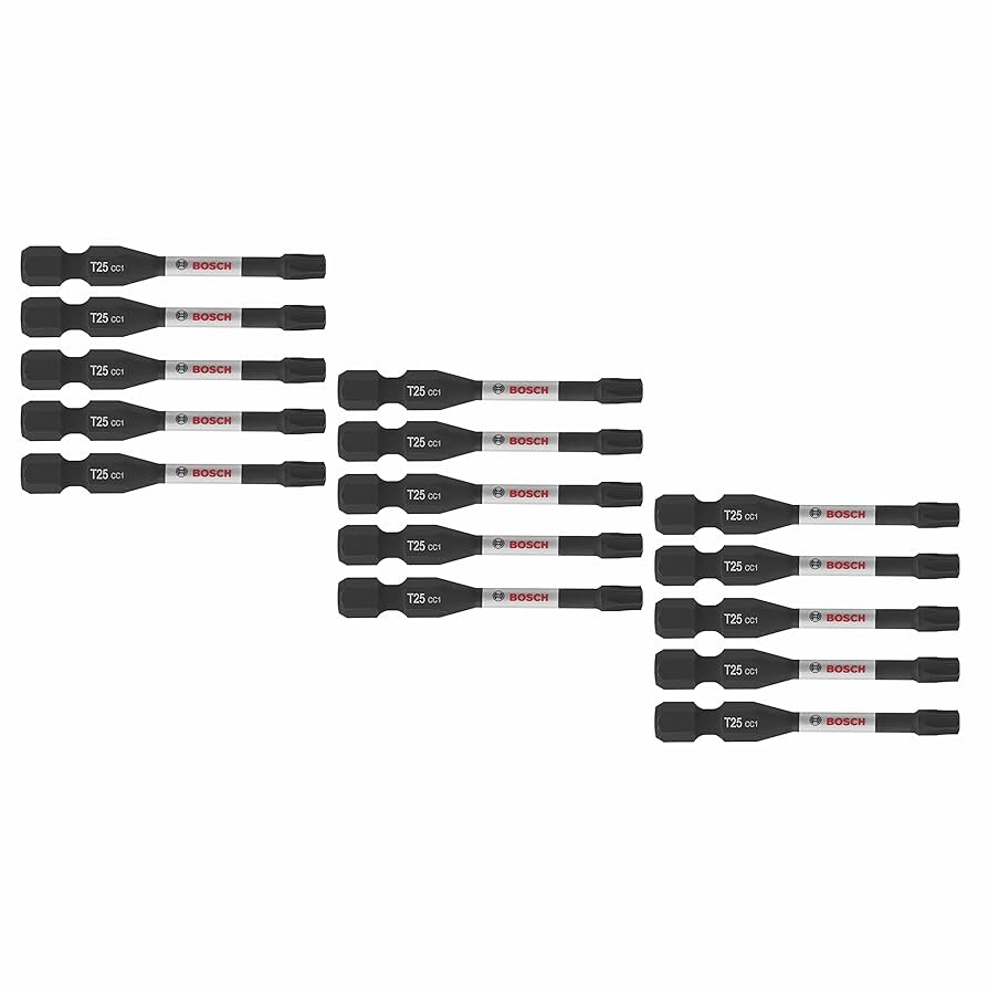 Paquete de 15 Punteras Para Atornillar Torx #25 Bosch ITDT252152