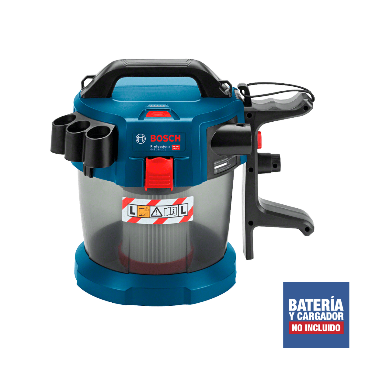 Aspiradora Bosch 18V seco/húmedo 10L (Sin Batería) GAS18V-10L - 0601.9C6.3023