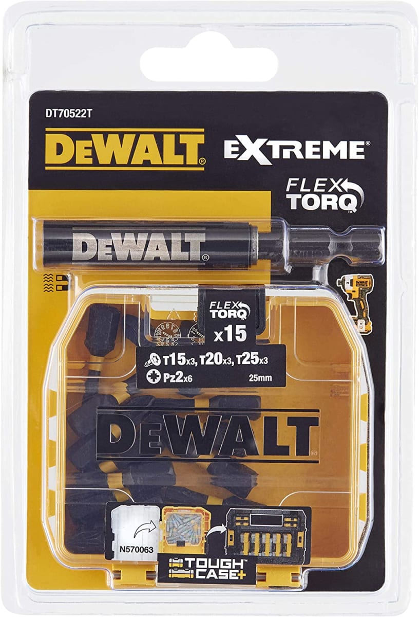 Juego de Puntas Impact Torsion DeWalt (16 Piezas) - DT70522T-QZ1