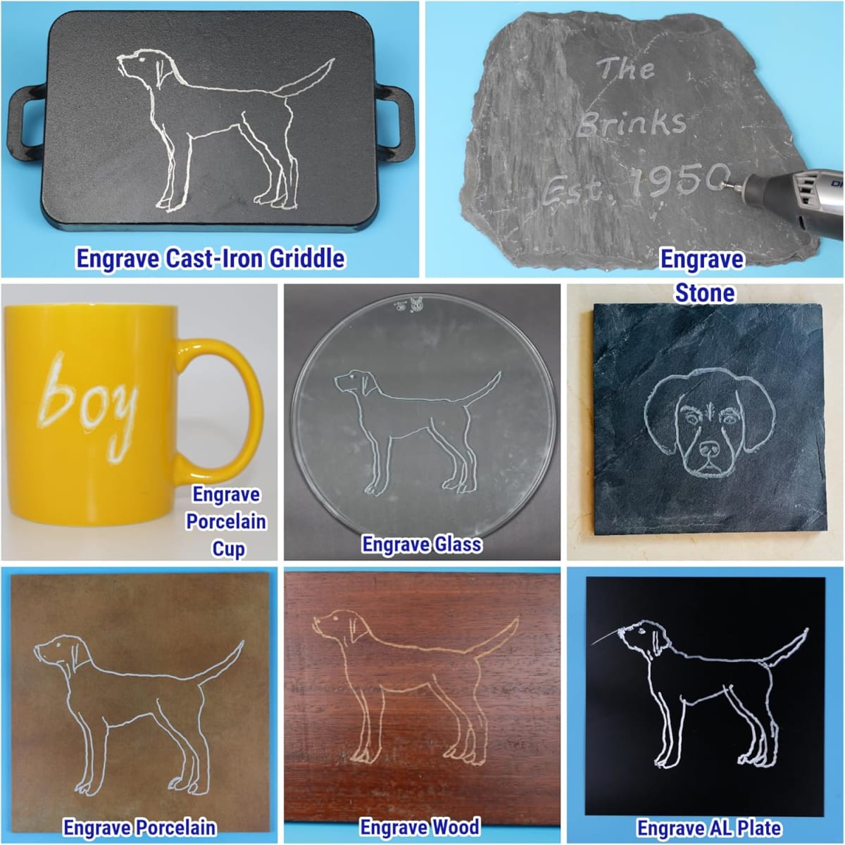 Juego de 10 Fresas de Carburo 1/8