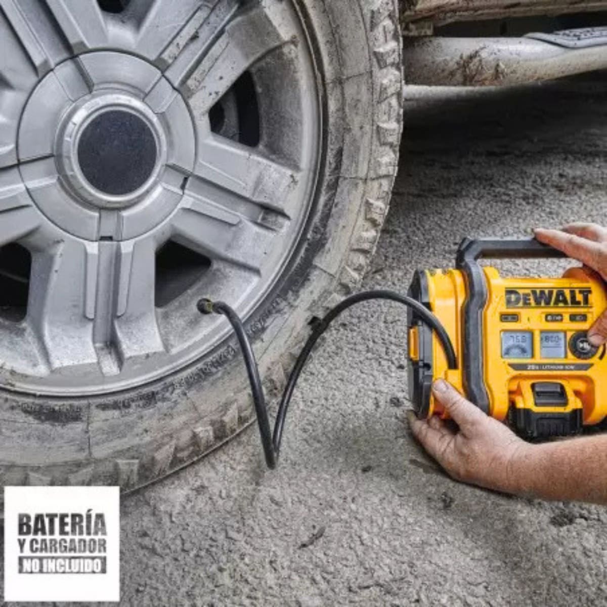 Inflador de Aire DeWalt 20V 160 PSI Baretool - DCC020IB9