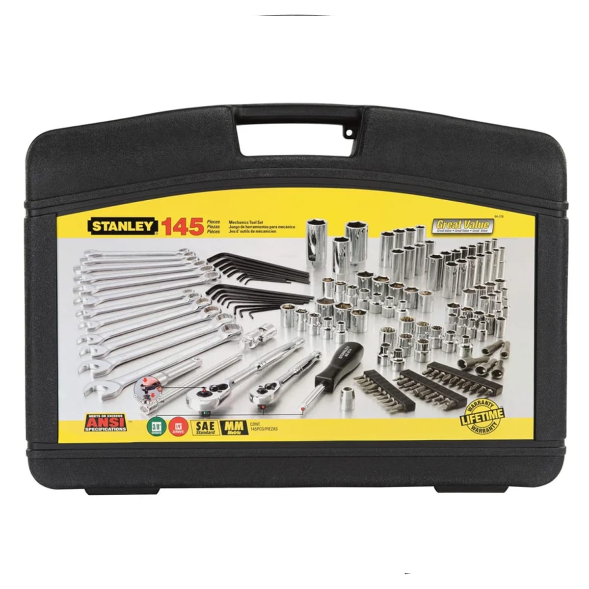Juego De Herramientas Mecánicas 145 Piezas 94-376 Stanley2