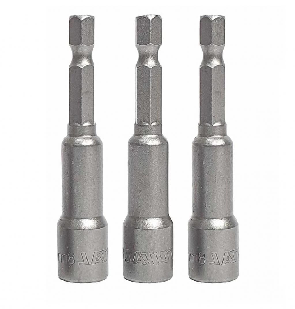 Juego de Adaptadores Magnéticos Hexagonales 8mm Total - 3 Piezas1