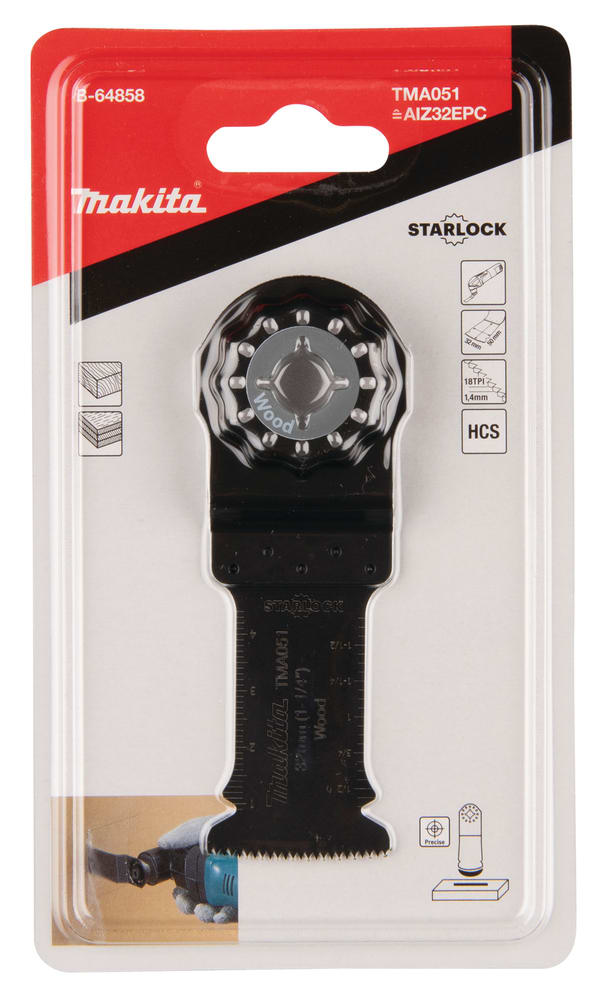 Cuchilla de Inmersión 32mm Starlock Makita B-648582