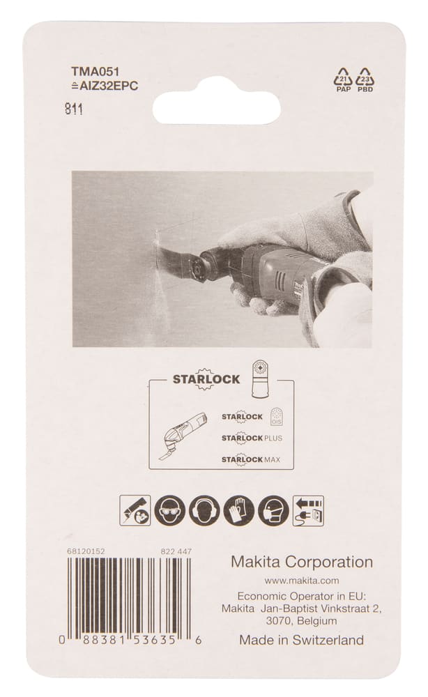Cuchilla de Inmersión 32mm Starlock Makita B-648583