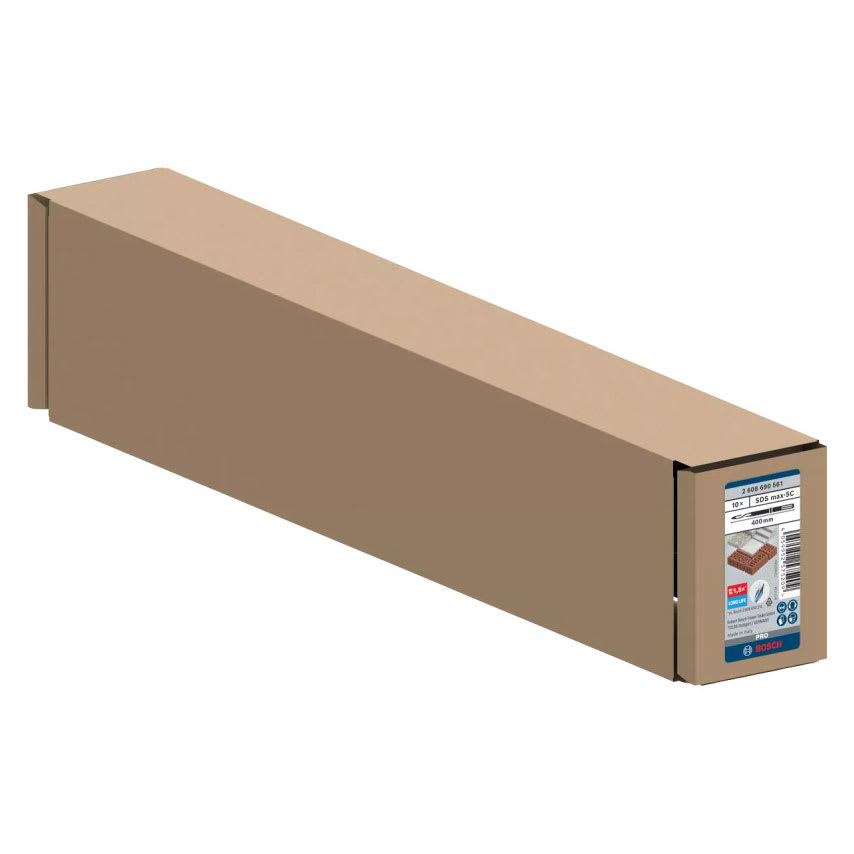 Cincel SDS Max-5C Punta 400 mm Long Life Autoafilable R-Te Bosch 2608.690.561-13