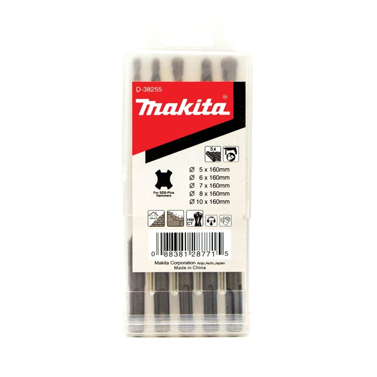 Set de Brocas Sds Plus 5 Piezas Makita D-382551