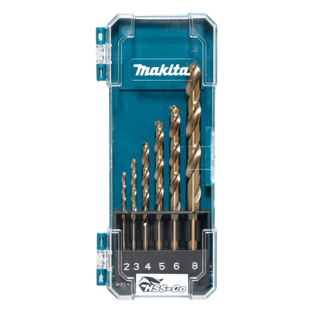 Set de 6 Brocas Metal/Inox HSS-Co 2-8 mm Makita D-757581