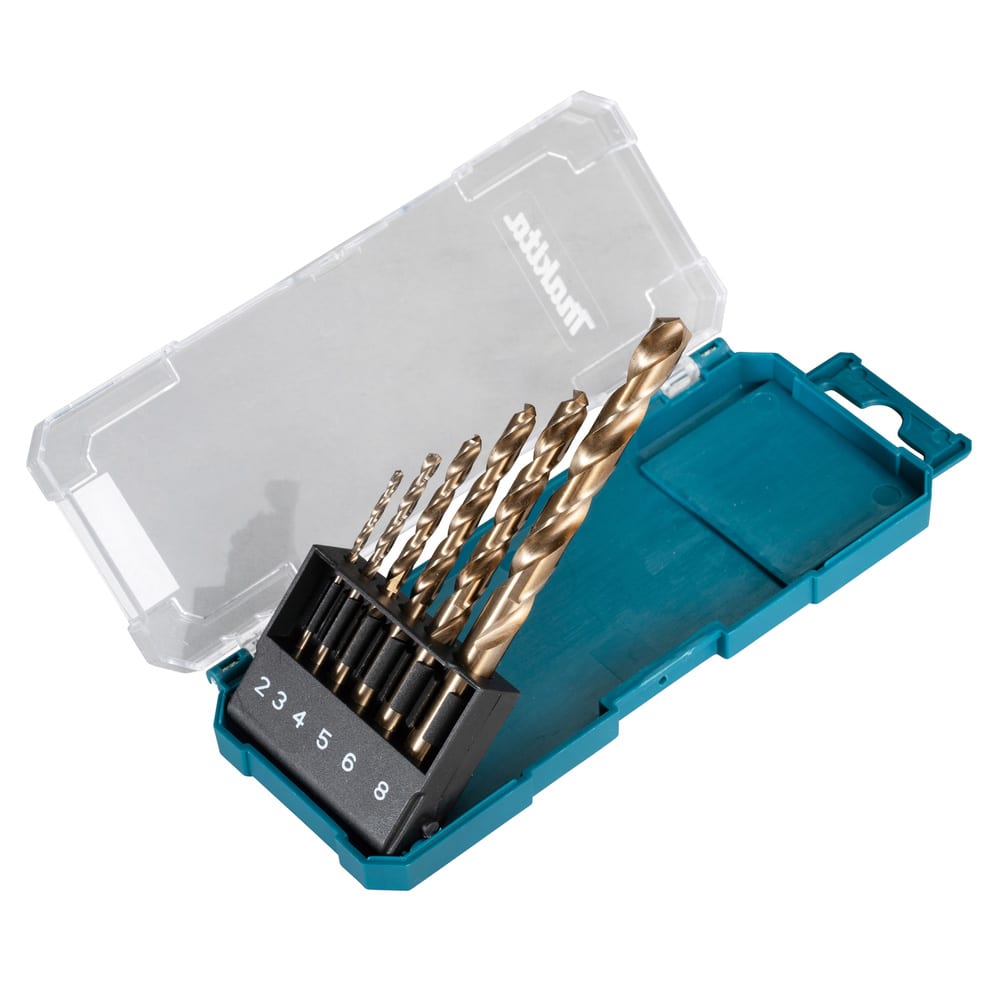Set de 6 Brocas Metal/Inox HSS-Co 2-8 mm Makita D-757582