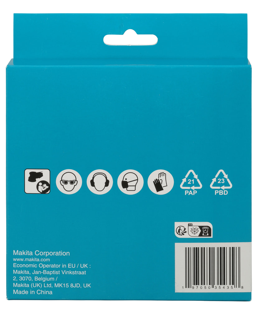 Lija Velcro Con Malla Abrasiva- D 5 (125Mm.) – Grano 80 – 10 Unid. D-78651 - MAKITA5