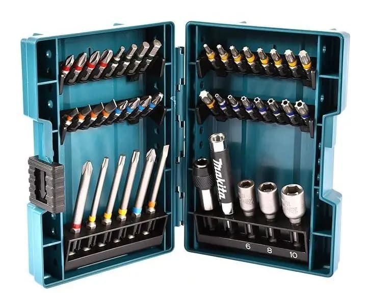 Set de Puntas 43 Pz PH PZ Torx Hex para Atornillar Makita B-556973