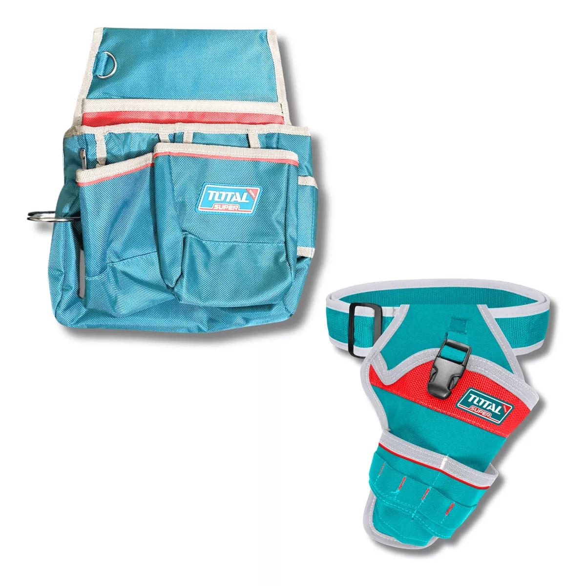Combo de Almacenamiento 5 Pzas Mochila + Porta Herramientas Total TOS230905