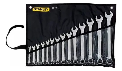 Juego de 14 Llaves Combinadas Métricas Stanley 86-0811