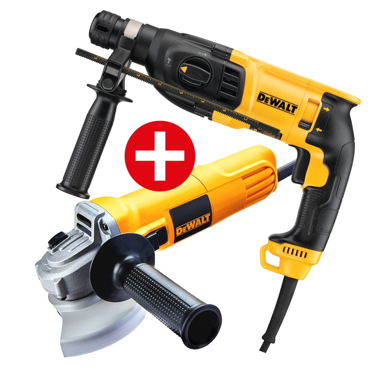 Rotomartillo SDS Plus 800w + Esmeril 4-1/2'' 750w Dewalt D25133K-K51