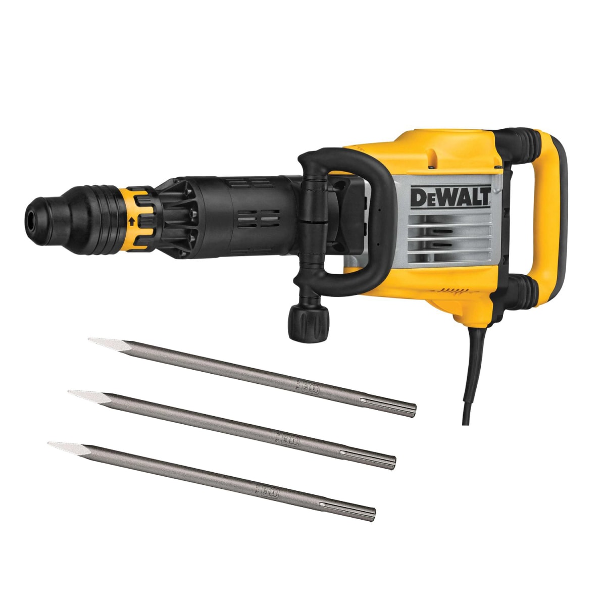 Martillo Demoledor SDS Max 1600W 13Kg + 3 Cinceles Dewalt D25951K-K31