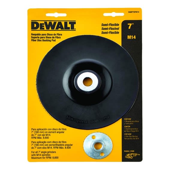 Plato de Goma 7? Semi Flexible M14 - DABP7SFM14 DEWALT1