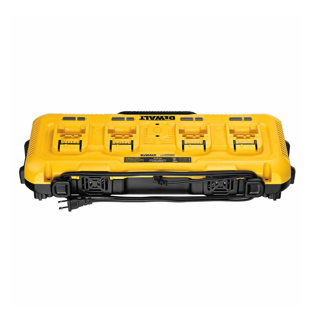 Cargador Simultáneo de 4 Puertos 12V/20V/60V Max Dewalt DCB1043