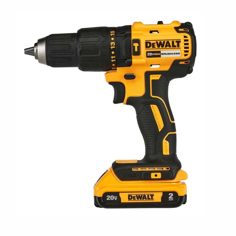 Combo DeWalt 20V XR: Taladro Percutor Inalámbrico + 2 Bat 2Ah - DCD7781D2 - B23