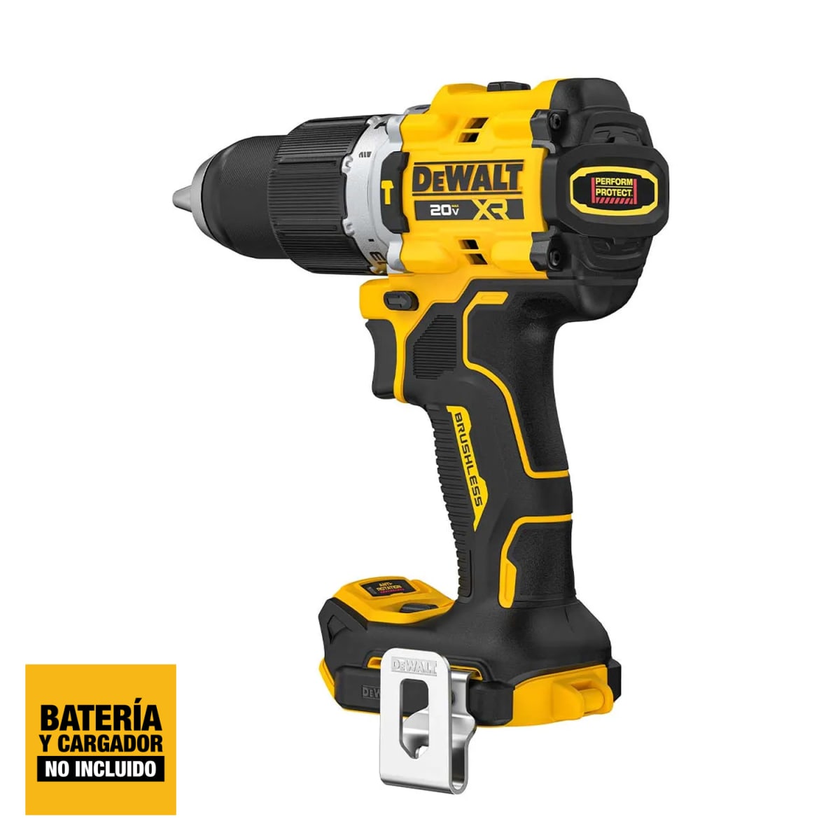 Taladro Percutor DeWalt 20V XR E-Clutch Baretool - DCD806B - B34