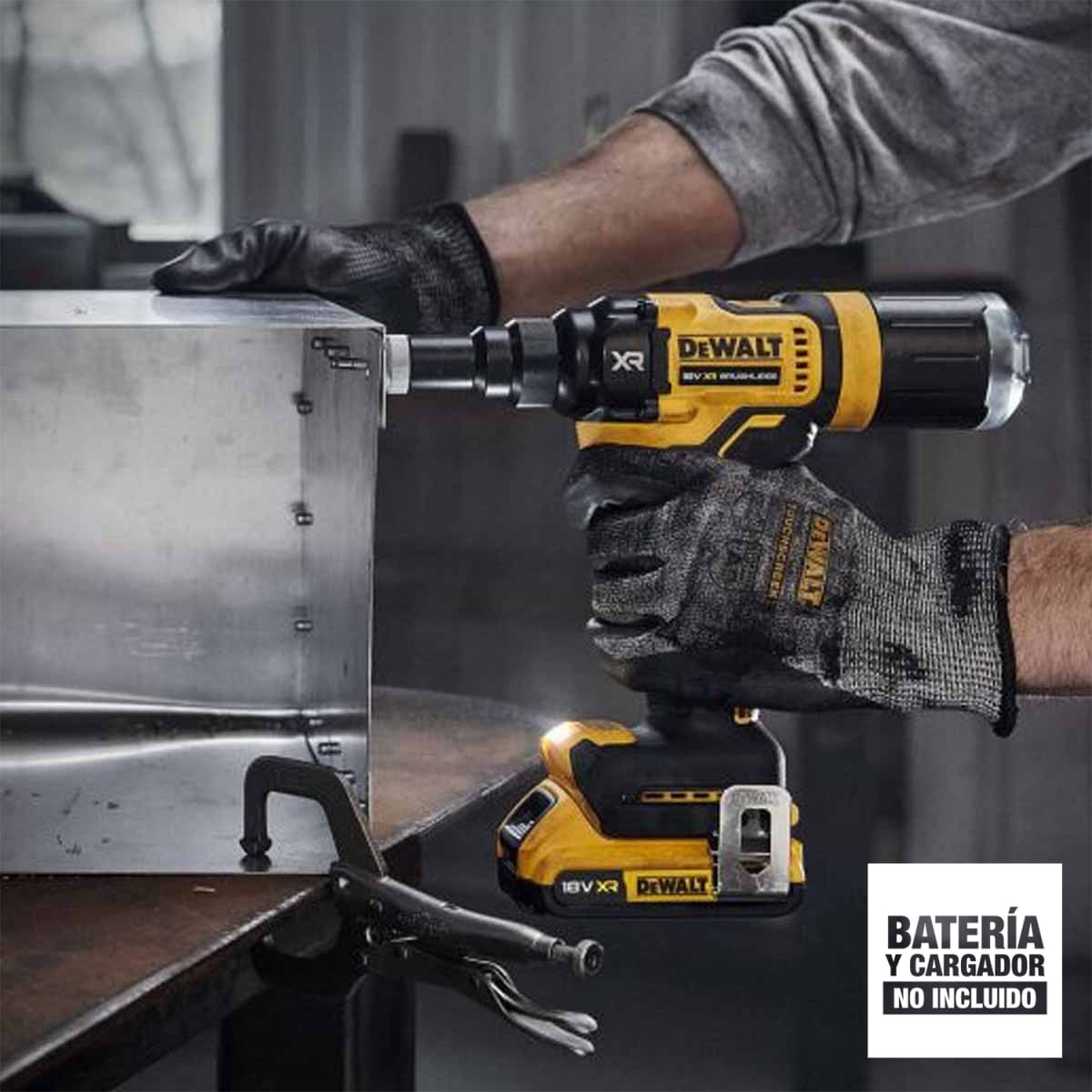 Remachadora DeWalt 20V Brushless 1/4
