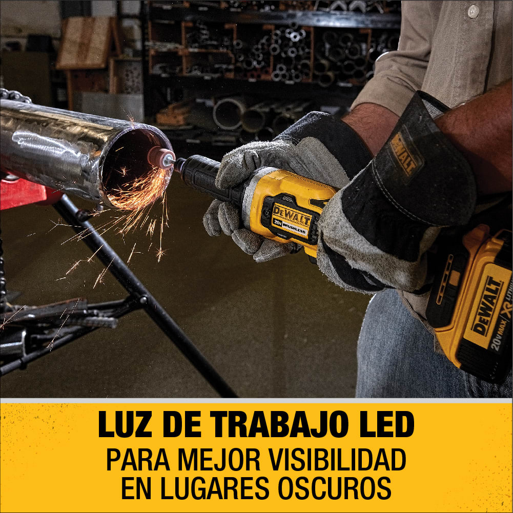 Esmeril Recto DeWalt 20V MAX XR 1/4