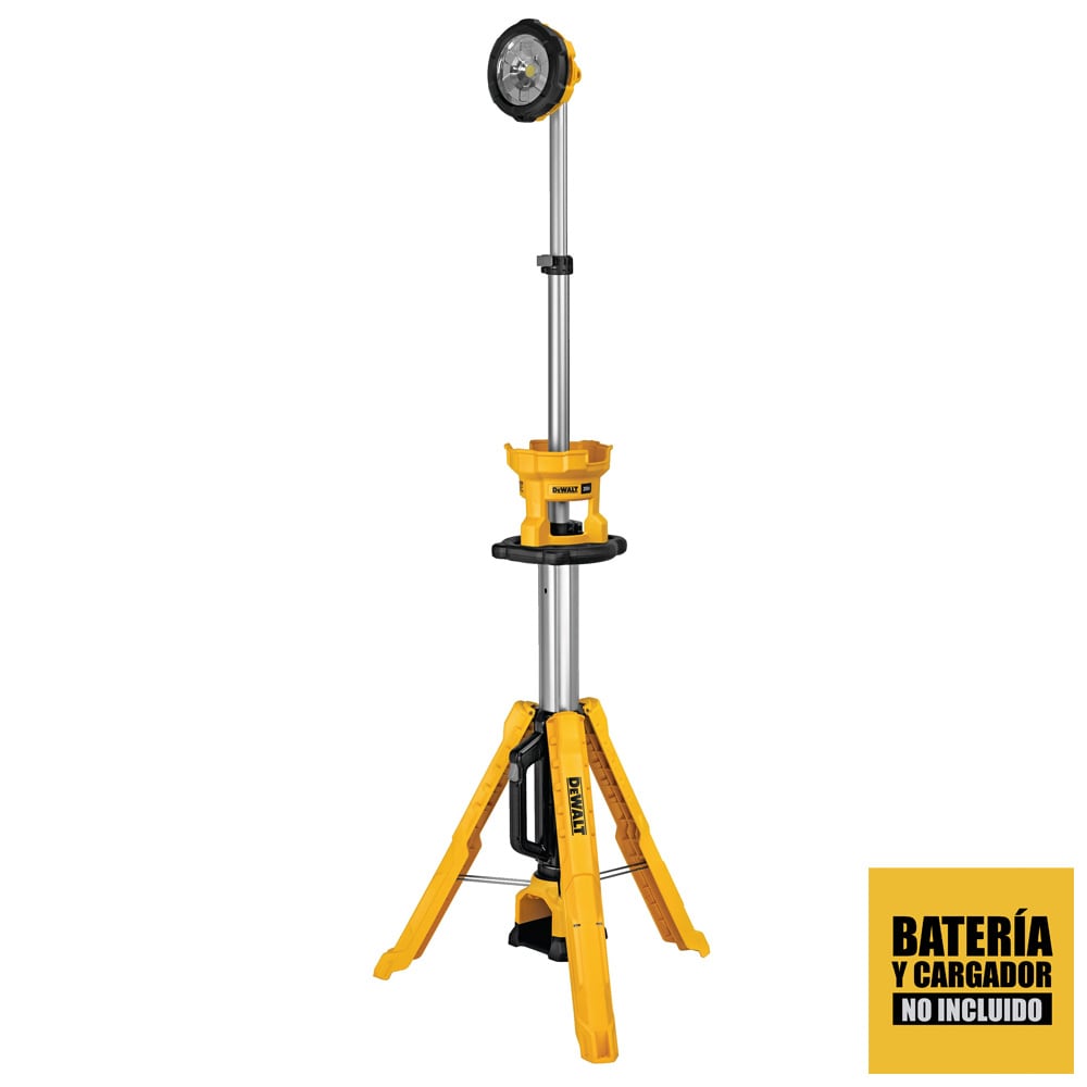 Torre de luz LED Dewalt 20V 3000 lm con trípode (Sin Batería) - DCL079B2