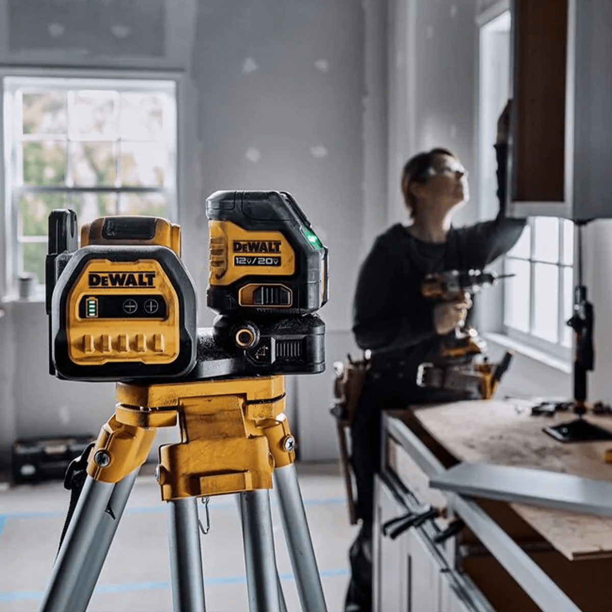 Nivel Láser DeWalt 20V MAX XR Cruzado Luz Verde - DCLE34020GB3